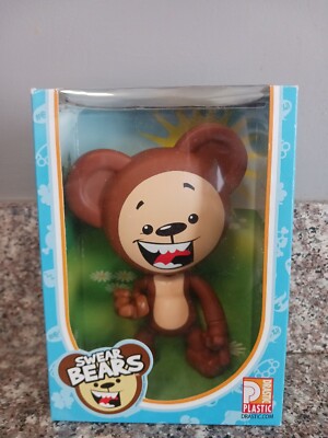 The Swear Bears Original BROWN BEAR Drastic Plastic Vinyl Figure, 2004 