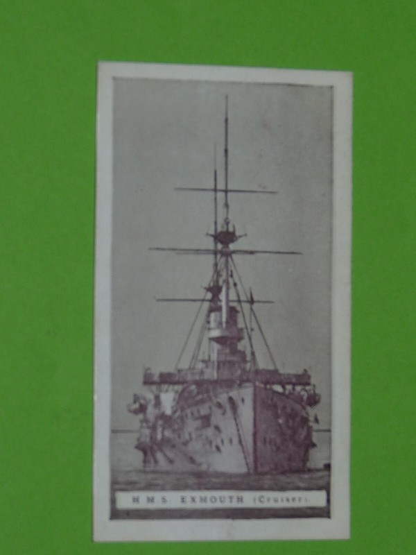 Wills Cigarettes Card 1915 Britain'S Defenders #43 H.M.S. Exmouth Cruiser Marine