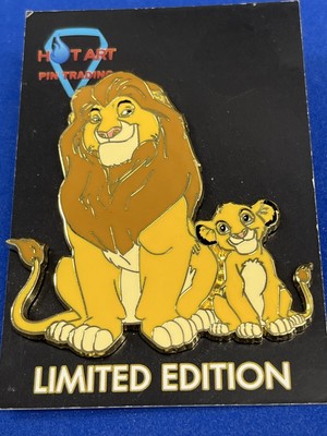 Disney Acme Mufasa & Simba Family Portrait LE 500 Pin Gold Lion King H01