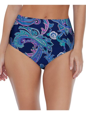 

ISLAND ESCAPE Женский темно-синий купальник бикини Sea Breeze с высокой талией, низ, Navy