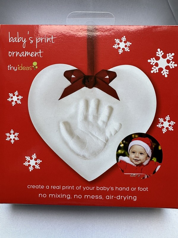 Christmas Ornament Handprint DIY Kit  Tiny Ideas Baby prints
