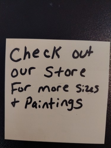 G.A.Titan Acrylic Painting IMPRESSIONISM  Whimsical Landscape mountains