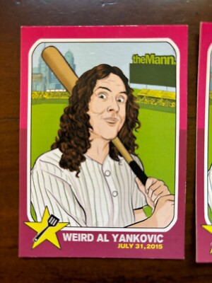 weird al yankovich trading card Mann Music Center 2015 concert giveaway rare 