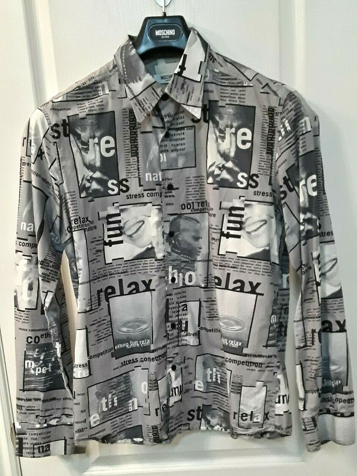 vintage moschino shirt mens
