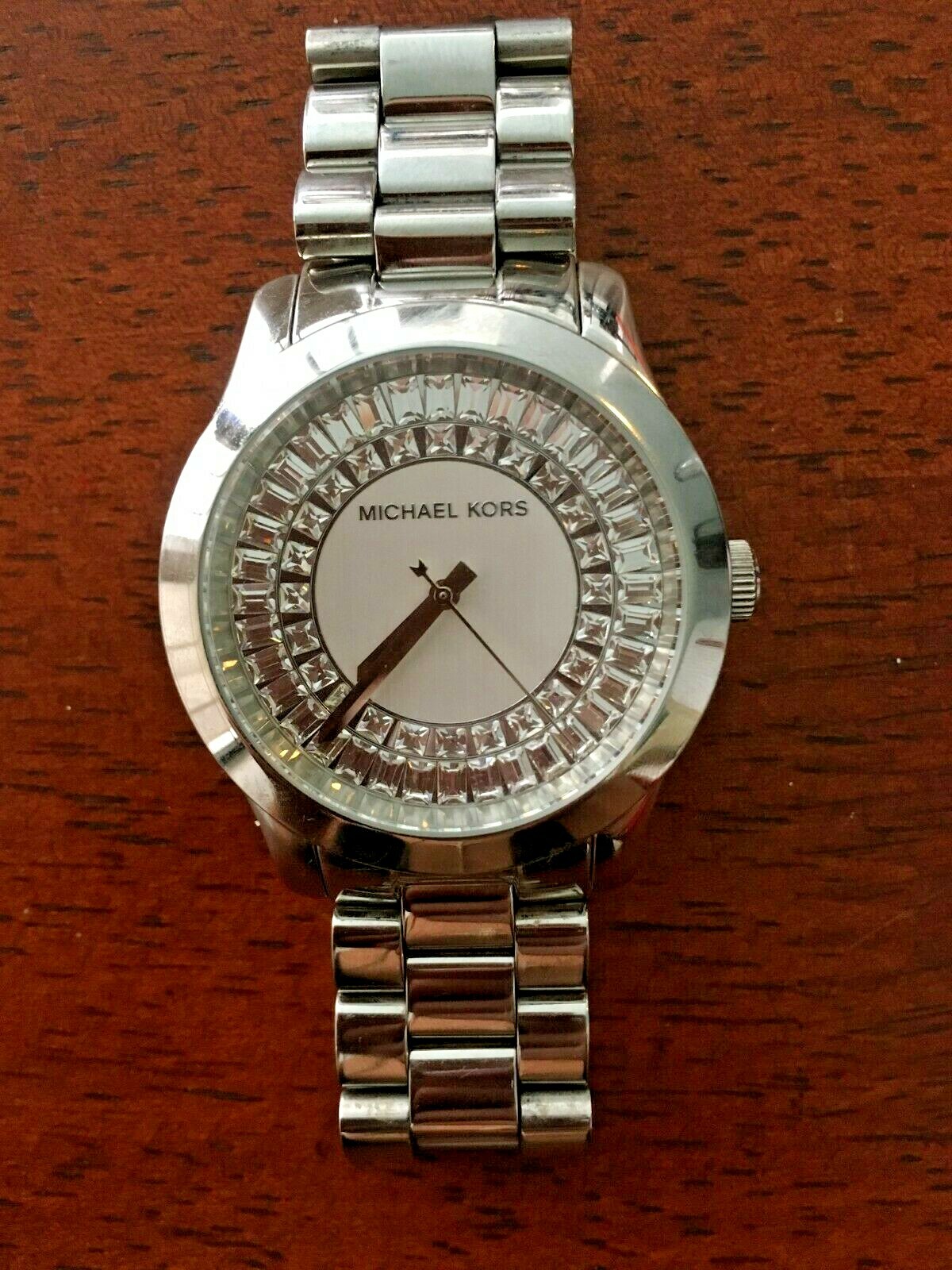 Michael Kors Silver Women s Runway Baguette Watch MK 6531 eBay