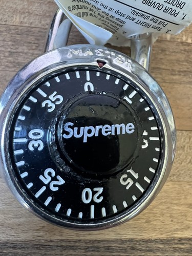 SUPREME X MASTER LOCK - COMBINATION LOCK Black NWT NOS DS | eBay
