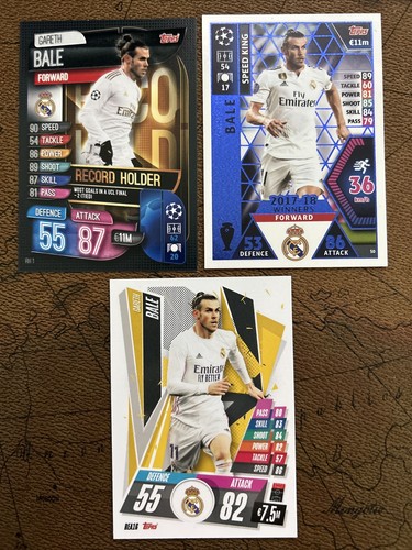 Topps Match Attax GARETH BALE #REA16, #50 Speed King, #RH 1