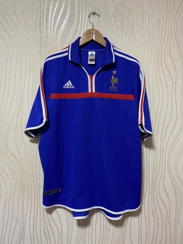 FRANCE 2000 2002 HOME FOOTBALL SHIRT SOCCER JERSEY ADIDAS