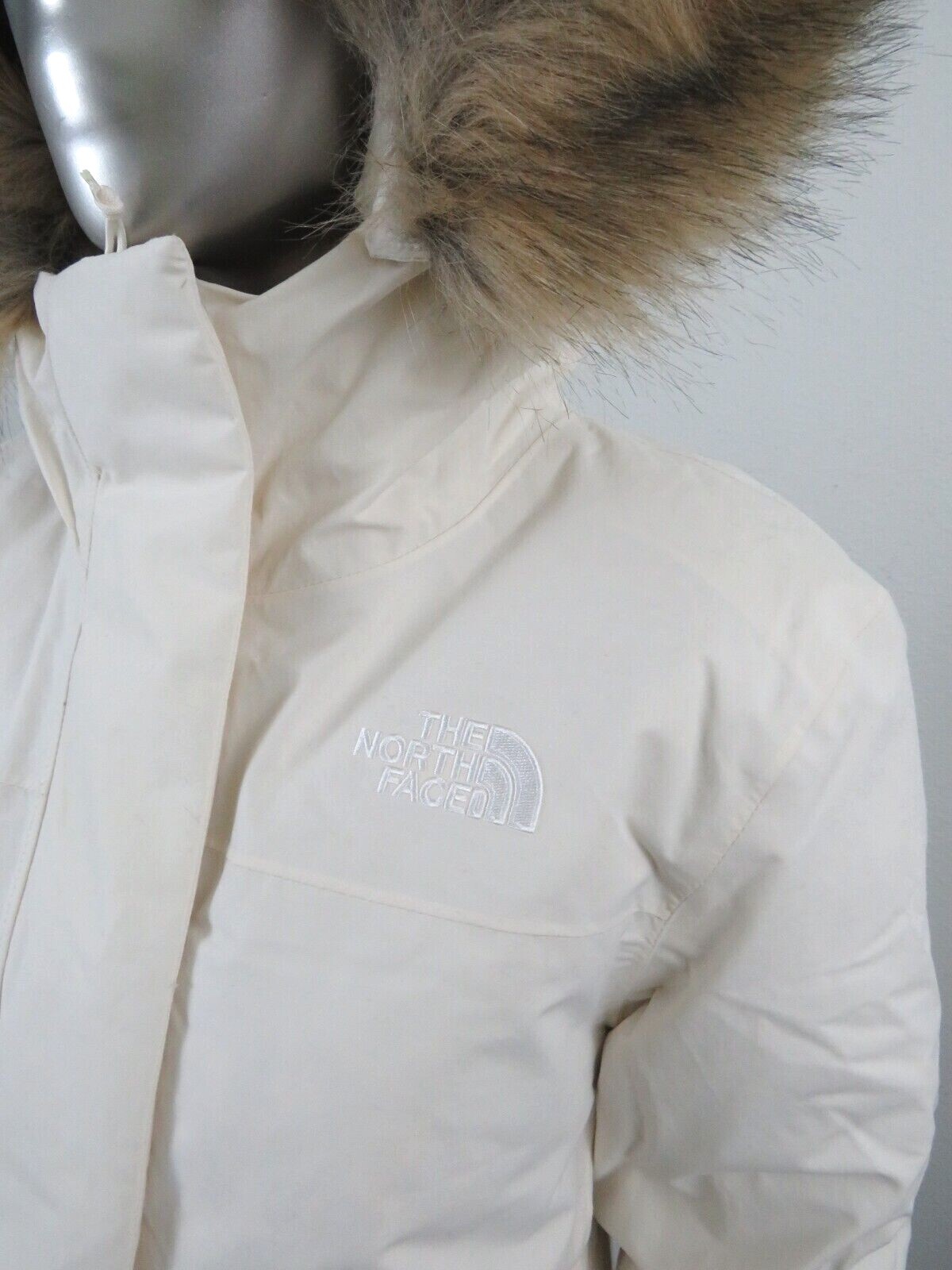 Pre-owned The North Face Womens  Tnf Arctic Parka Down Warm Winter Jacket - White