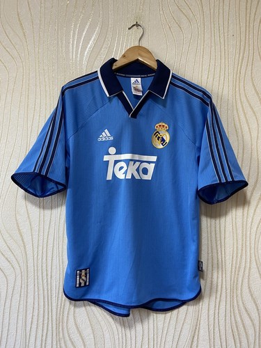 REAL MADRID 1999 2000 THIRD FOOTBALL SHIRT SOCCER JERSEY ADIDAS sz