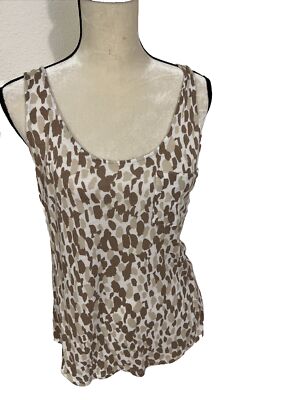 Old Navy Animal Print Sleeveless Shirt Women s Size Medium