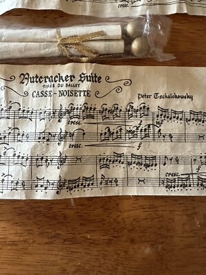 Antique Looking Paper Music Scroll Nutcracker Suite And The Messiah Scroll