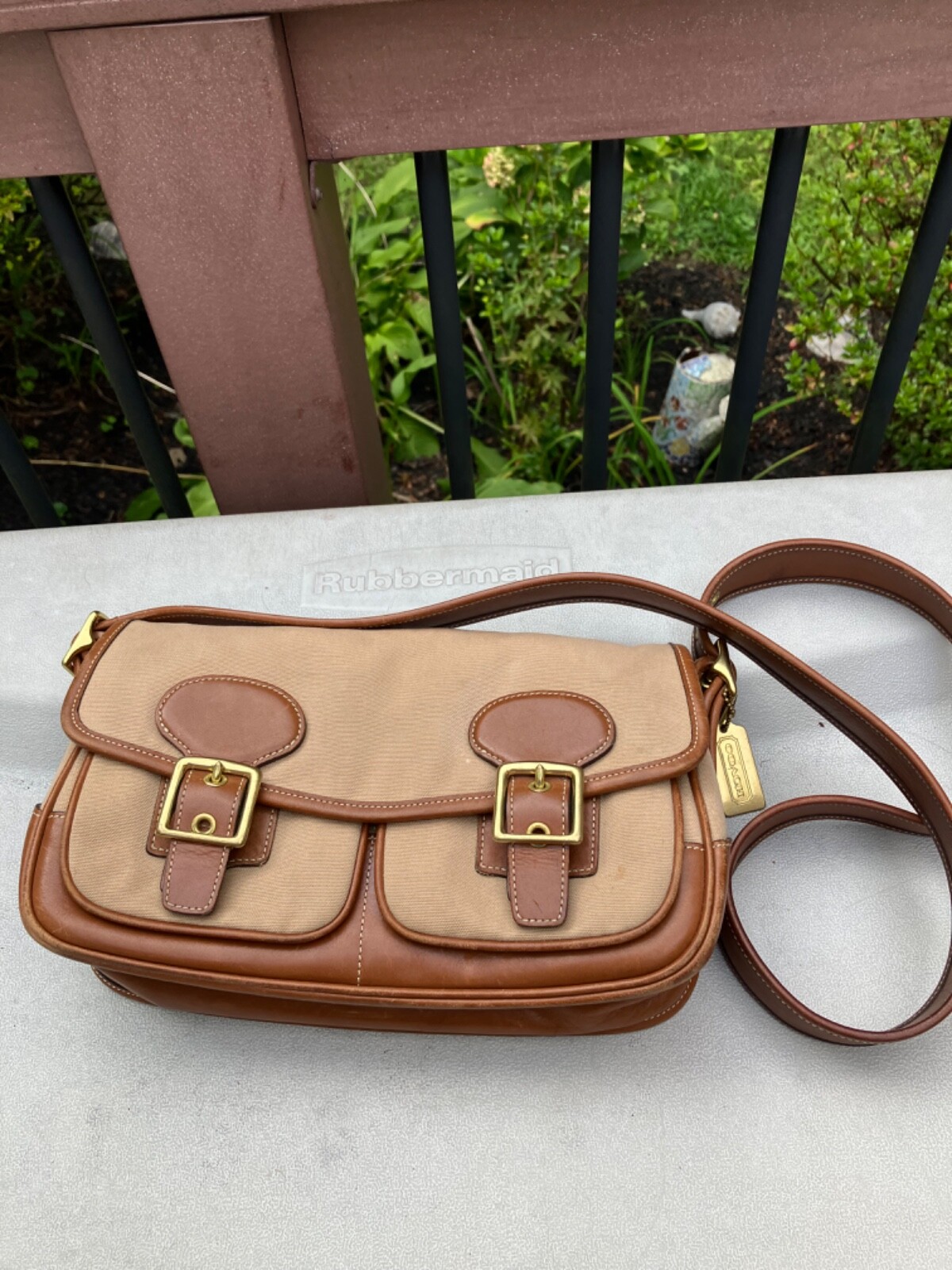 Coach Vintage Messenger Bag Shoulder 茶 Coach Vintage Messenger Bag Shoulder 茶