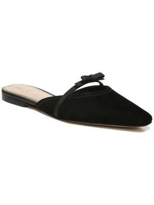 

SAM EDELMAN Женские черные кожаные шлепанцы Comfort Carol с квадратным носком, размер 6,5 м, черный, H5679M4