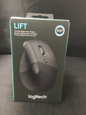 Authentic Logitech Lift Vertical Wireless Ergonomic Mouse (910-006466) Brand New