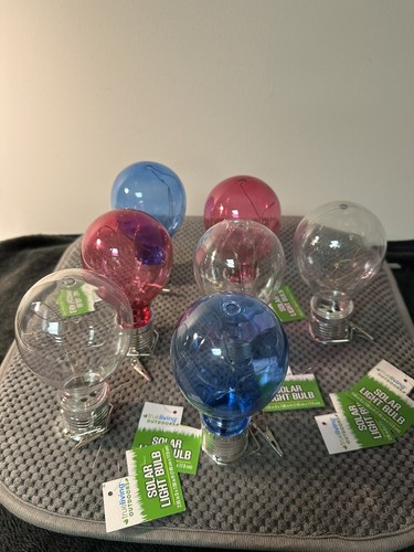 Outdoor, Decorative Solar Light Bulb With Clip