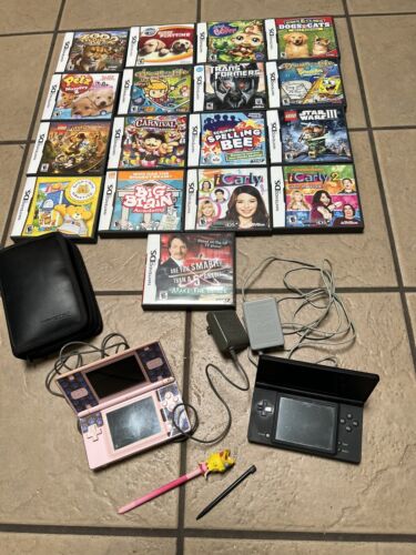 NINTENDO DSi & DS Lite plus 17 games with manuals / DSi NINTENDO DSi & DS Lite plus 17 games with manuals / DSi