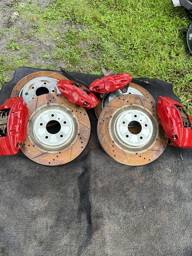 2007-2023 INFINITI AKEBONO CALIPER G35 G37 M35 M37 M56 Q50 Q60 Q70 350Z 370Z RED