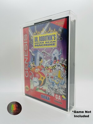 Sega Genesis Clamshell Video Game Acrylic Display Case Protector
