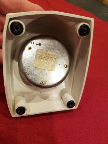 Vtg. - Robertshaw Lux Minute Minder Kitchen Timer - White w/Gold - Works   (119)