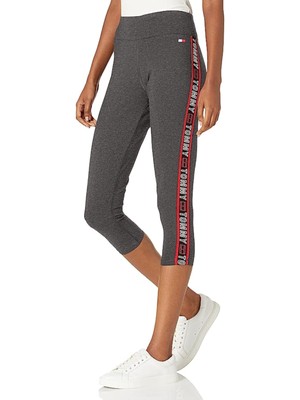 TOMMY HILFIGER SPORT Женские серые леггинсы-капри S