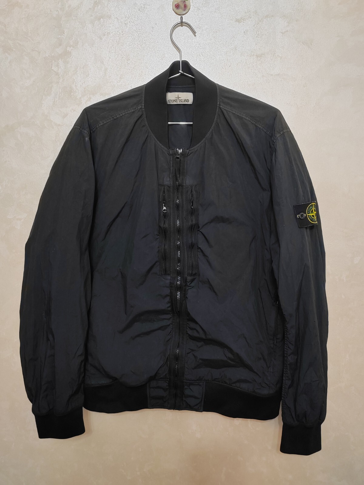 Stone Island Garment Dyed Crinkle Reps NY Jacket Black eBay