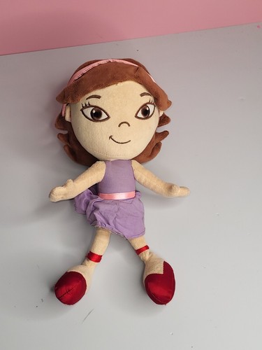 Disney Little Einsteins June Girl Stuffed Plush Doll Purple Dress 11