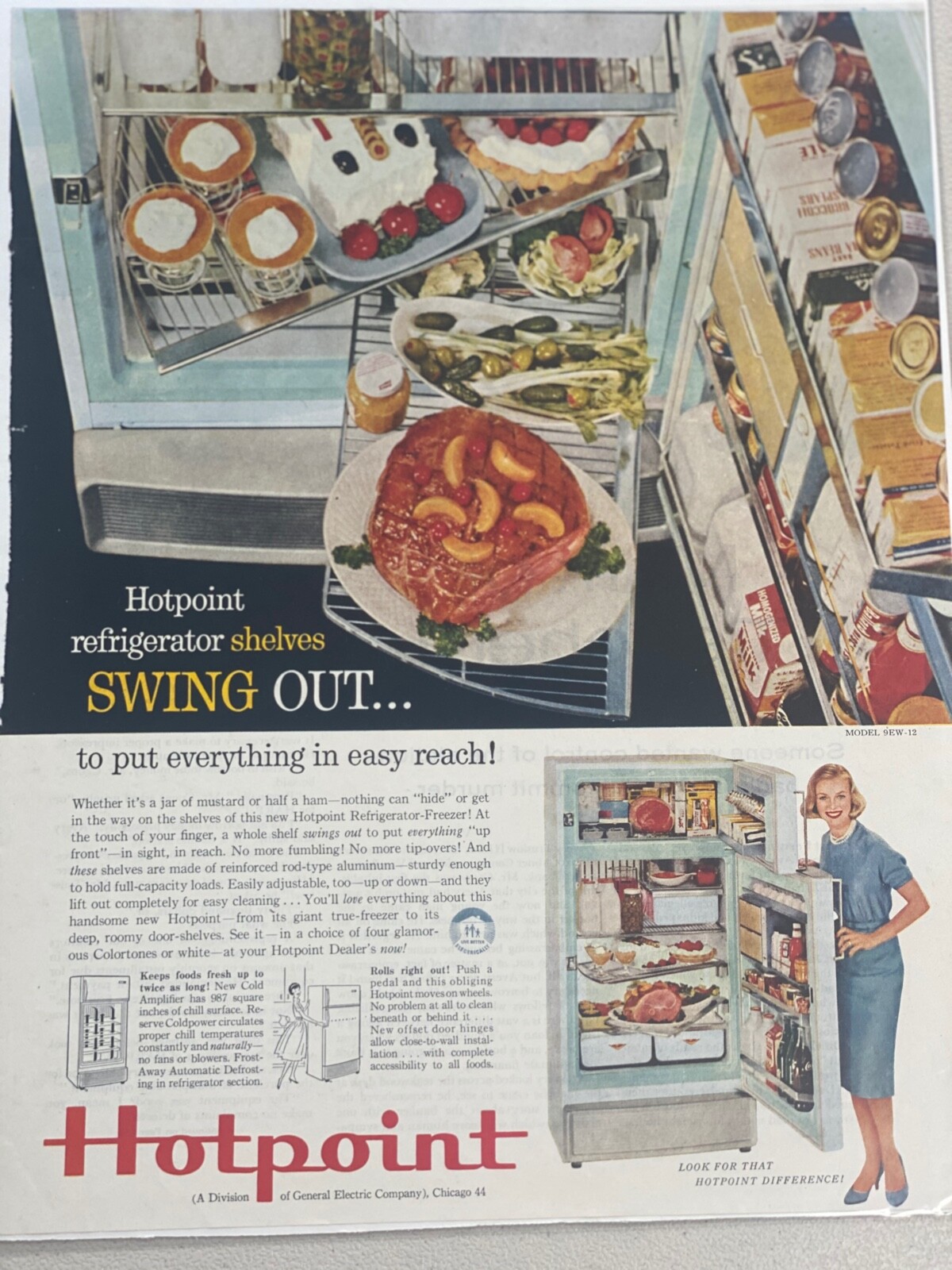 Vintage Hotpoint Refrigerator Old Hotpoint Refrigerator