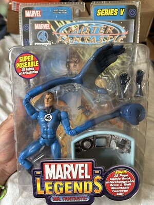 Marvel Legends Series V Mr. Fantastic  Four Toy Biz Action Figure Reed Richards