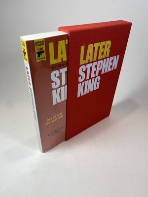 Later by Stephen King~  2021 Trade Paperback. New!  Slipcased!