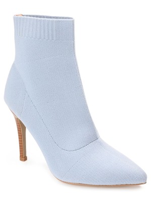 

JOURNEE COLLECTION Женские голубые вязаные ботильоны на шпильке с острым носком Milyna, Light blue, MILYNA