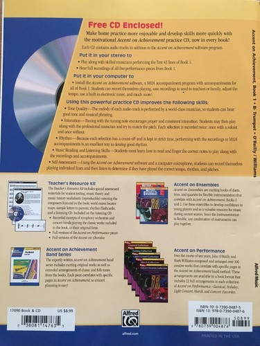 Accent on Achievement Bb Trumpet Book 1 (including CD) - New