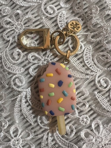 TORY BURCH ICE CREAM CONFETTI KEY CHAIN CHARM | eBay