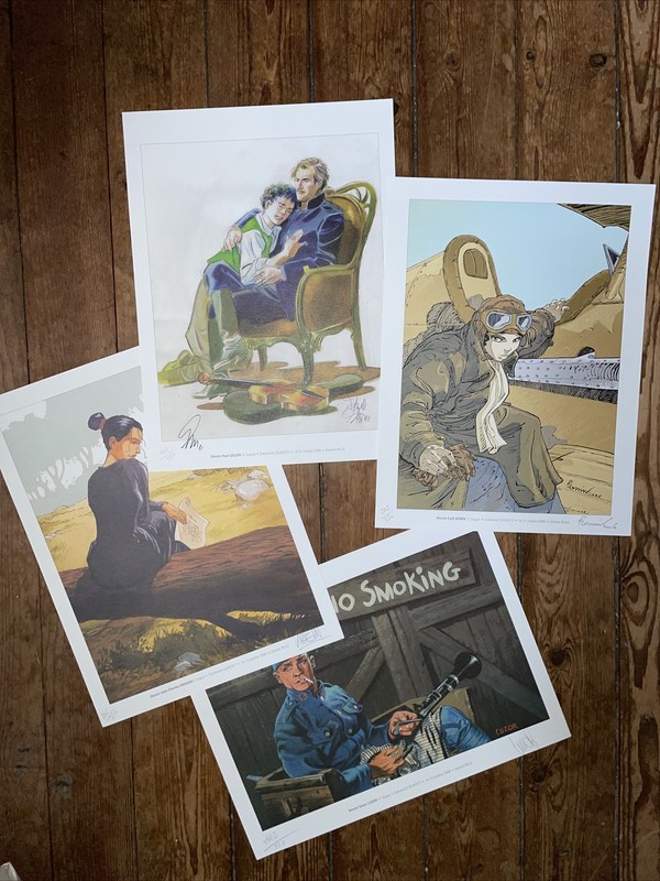 Portfolio Quintett - 4 Ex-Libris SignÃ©S + Enveloppe SignÃ©E Par Giroud - Bd