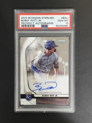 Bobby Witt Jr., 2020 Bowman Sterling Auto. PSA 10
