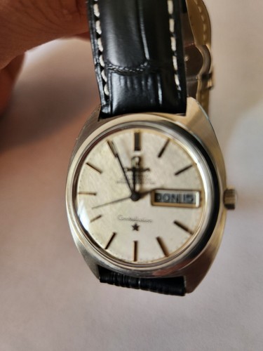 E☆ BE CLASSIC 1968 Omega Constellation Linen Dial Ref. 168.019 Day Date