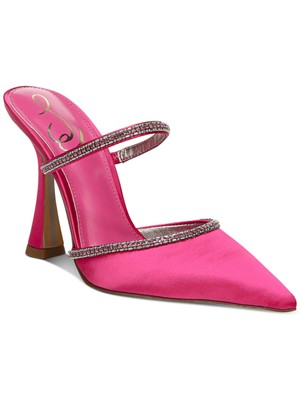 

SAM EDELMAN Женские туфли-лодочки без шнуровки на скульптурном каблуке с розовой отделкой фуксии Anita Toe, 6 м, Розовый, H9144F2