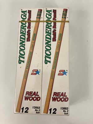 VTG Dixon Ticonderoga #2 Pencils 6 Dozen 1388 Sealed 72 Pencils