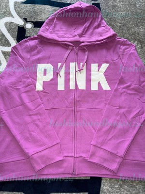 NEW Victoria's Secret PINK Everyday Lounge Full Zip Hoodie 2XL XXL VS