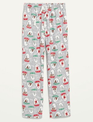 OLD NAVY NWT Size XXL/Tall CoZy Flannel Pajama Pants Colorful Snowglobe Print