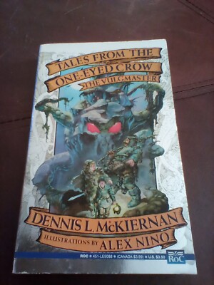 Tales From the One-Eyed Crow the Vulgmaster McKiernan silver foil paperback book
