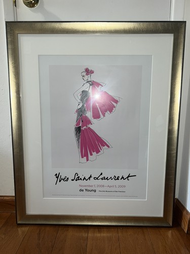 De Young Museum Art Exhibit Poster SF Yves Saint Laurent 2008-2009