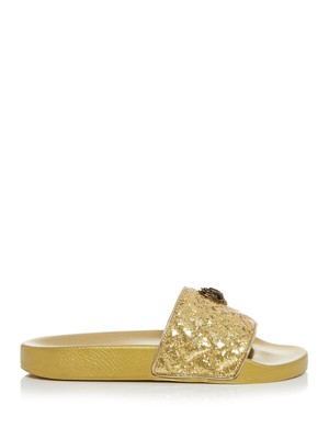 

Женские шлепанцы KURT GEIGER Gold Meena с круглым носком на платформе без шнуровки, Золотой, 7400261769