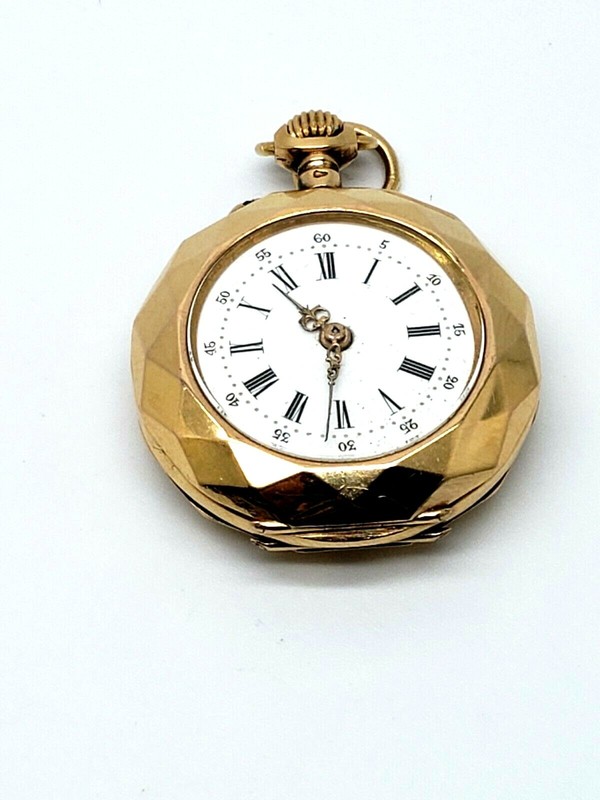 14K Yellow Gold Avance Retard Automatic Winder Pocket Watch