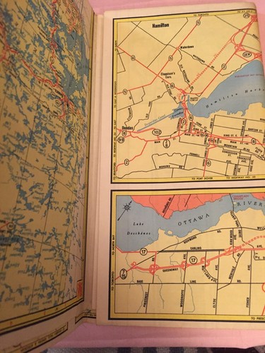Vtg 1962 Ontario Canada Official Road Map
