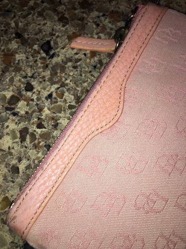 Dooney And Bourke Pink Keychain Wallet Initials DB Vintage