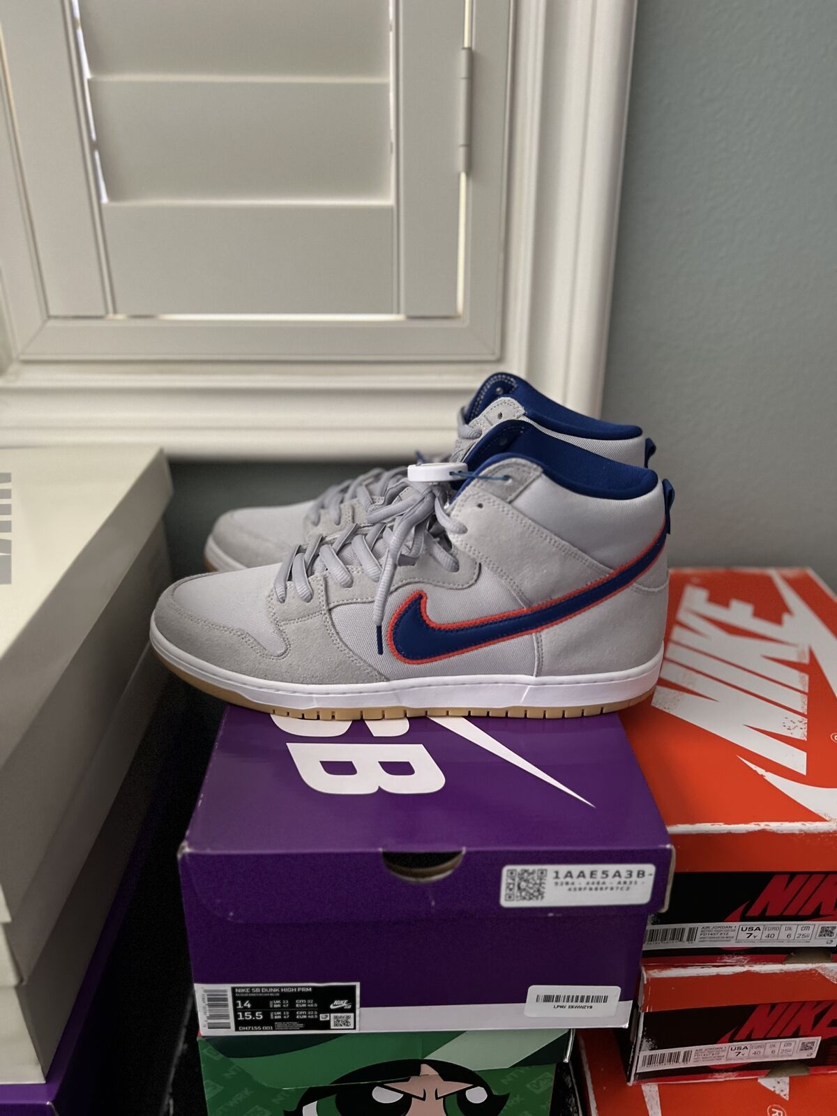 2022 New York Mets Nike SB Dunk High PRM Cloud Grey DH7155 2022 New York Mets Nike SB Dunk High PRM Cloud Grey DH7155