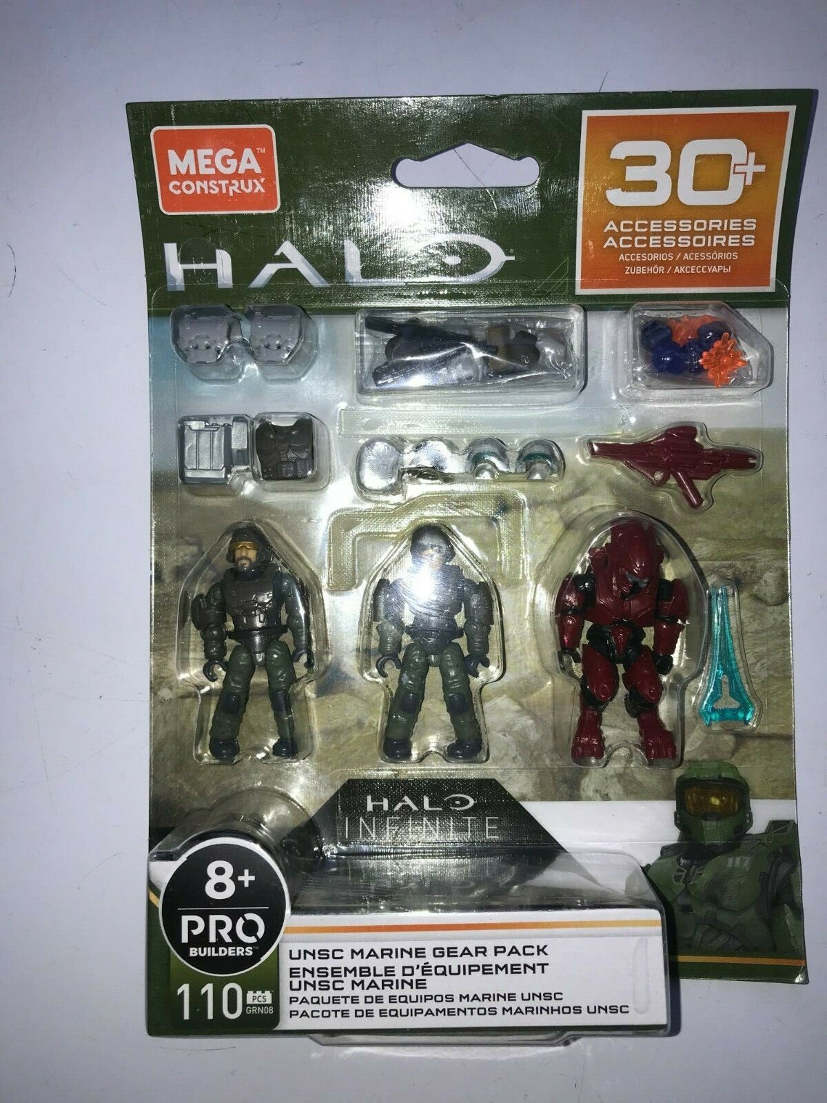  Mega Construx  GRN08 Halo Infinite UNSC Marine Gear Pack  30+ Accessories 