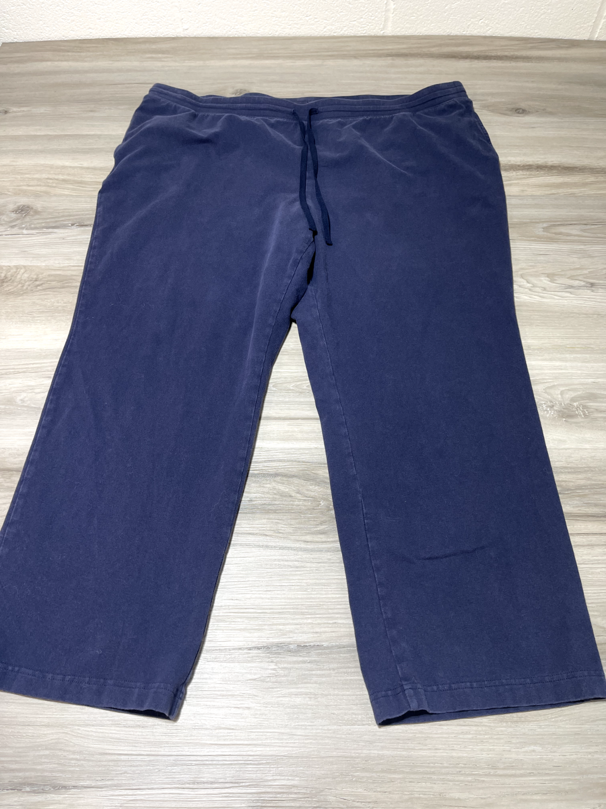 Karen Scott Sweatpants Womens 3XL Blue Elastic Waist Loungewear