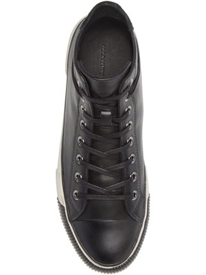 

ALLSAINTS Мужские черные кожаные спортивные кроссовки Osun с круглым носком на платформе, Черный, ZM0018